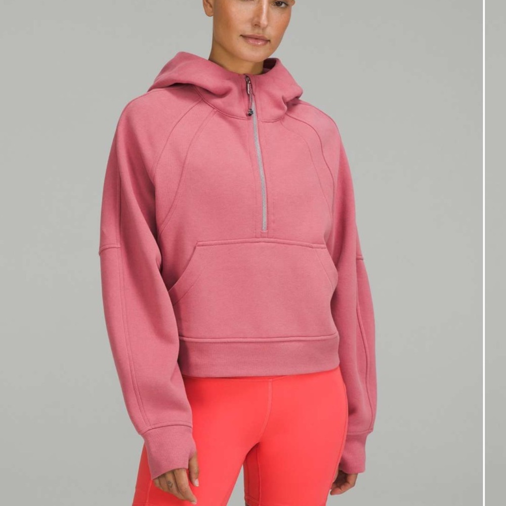 🌹💕Lululemon Scuba Oversized Half-Zip Hoodie Brier Rose - Picture 5 of 5